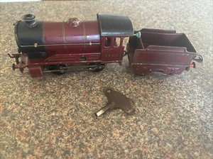 Vintage HORNBY MECCANO 5600 501 windup LOCOMOTIVE + Tender 1920s O GAUGE Working - Picture 1 of 10