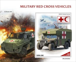 Sierra Leone - 2022 Red Cross Military Vehicles - Souvenir Sheet - SRL220528b2 - Picture 1 of 1