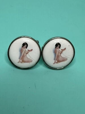 Gemelos Paul Smith London vintage de plata de ley para dama desnuda Foto 1 de 3