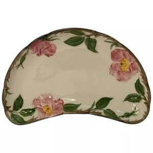 Vintage Franciscan Desert Rose Crescent Salatteller ca USA 1958-60 Einzelteller - Bild 1 von 6