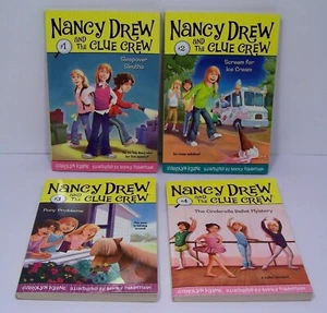 NANCY DREW and the Clue Crew Children's Books Chapter Series Mystery Girls 4 LOT - Imagen 1 de 5