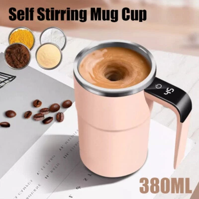 Self Stirring Mug Cup Automatic Magnetic Electric Mixing Coffee Milk Tea Beer - Image 1 of 4