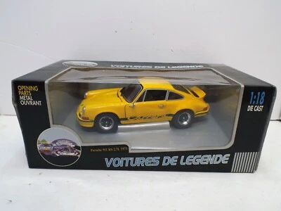 UH 1:18 1973 PORSCHE 911 RS 2.7L CARRERA IN YELLOW MINT BOXED (L377) - Image 1 of 4