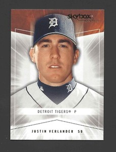 2005 Skybox Autographics Insignia #115 JUSTIN VERLANDER Raw - Detroit Tigers