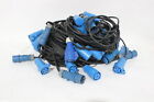 Lot of 10 - 10' (1) Male to (3) Female 16A 200-250V 2P+E IP44 Cable (1564-350)
