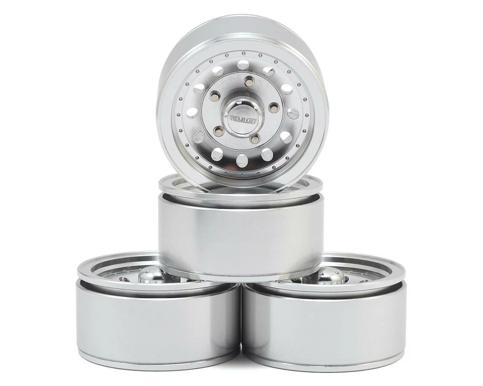 RC4WD Ultra 1.55" Beadlock Wheels (Silver) (4) [RC4ZW0268] - Image 1 of 4