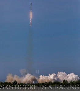 2022 8 giugno 8x10 FOTO SPAZIO X NILESAT-301 EGITTO MANTELLO RAZZO KENNEDY FALCON 9 6 - Foto 1 di 1