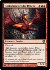 1X Hoard-Smelter Dragon - Scars of Mirrodin - German, NM/EX MTG CARD