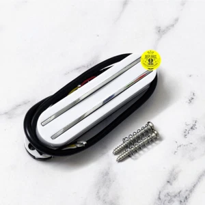 for Strat Electric Guitar Pickups Humbucker 4-Wires Dual Hot Rail Pickups White - Picture 1 of 17