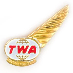 Vintage TWA Metal Junior Hostess WING PIN "A" - Picture 1 of 2