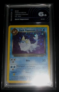 Pokemon - Dark Vaporeon RARA HOLO - 9/10 AI Grading 6.5 EX-MT - Picture 1 of 2