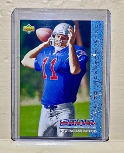 1993 Drew Bledsoe mazo superior #11 estrella novato de la NFL tarjeta coleccionable Patriots - Imagen 1 de 2