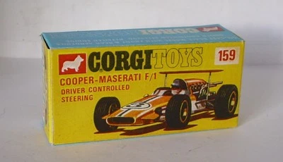 Repro Box Corgi Nr.159 Cooper Maserati Formula 1 Driver Controllled Steering