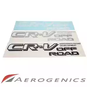 Honda CR-V CRV "Off Road" Large Decal Sticker x2 - Silver Colour (Aerogenics) - Picture 1 of 2