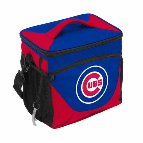 Chicago Cubs 24 Can Cooler Zipper Insulated Tote MLB Cover