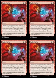 MTG - 4x REBEL SALVO - All Will Be One (U) - Picture 1 of 1