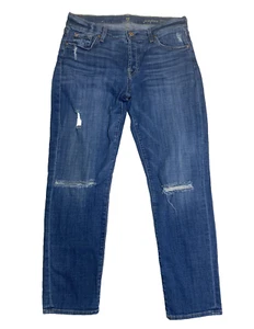 7 For All Mankind Jeans Button Fly Gr. 26 Josefina Skinny Boyfriend aktuell 30x27 - Bild 1 von 15