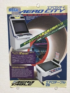 SEGA Aero City 1.1991 año A4 talla juego arcade póster a8 - Imagen 1 de 2