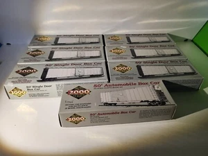 PROTO 2000 6 Box Cars 1 Auto Box Car  Lot - Picture 1 of 21