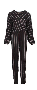 Maje Women's Jumpsuit Size 1 / 36 FR Striped V-Neck MFPCO00083 - Picture 1 of 8