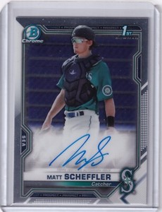 2021 Topps Bowman Chrome - Matt Scheffler 1st Auto #CPA-MSC Seattle Mariners