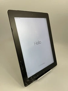 Apple iPad 2 A1396 Grey WiFi 9.7" iPadOS Tablet Spares And Repairs Cracked #C - Picture 1 of 22
