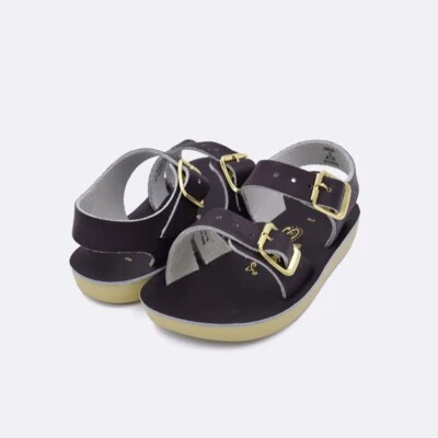 New Sun-San Salt Water Sandals,water safe Sea Wee style, brown , infant 3,NWT - Image 1 of 3
