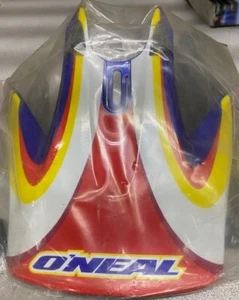 ONEAL 904 HELMET VISOR LARGE RED/BLUE/YELLOW - Picture 1 of 1