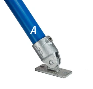 2 x Kee Klamp Schwenkflansch für 42,4mm Rohr. Schlüssel Klemmbeschlag C58-7 - Bild 1 von 6