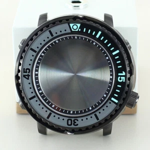 Cassa orologio bambino tonno 43,3 mm anello capitolo vetro zaffiro per Seiko nh35 nh36 nh38 - Foto 1 di 26
