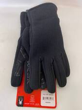 SPYDER Touchscreen Winter Gripper Gloves Black Mens Size Medium