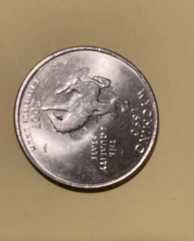 2007 Wyoming Quarter error / ULTRA RARE Cover