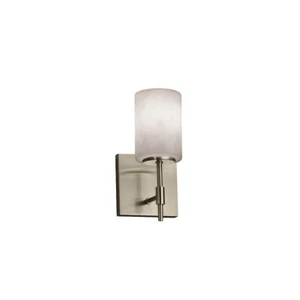 Justice Clouds Union 1 Light Cylinder Wall Sconce, Nickel - CLD-8411-10-NCKL - Picture 1 of 1