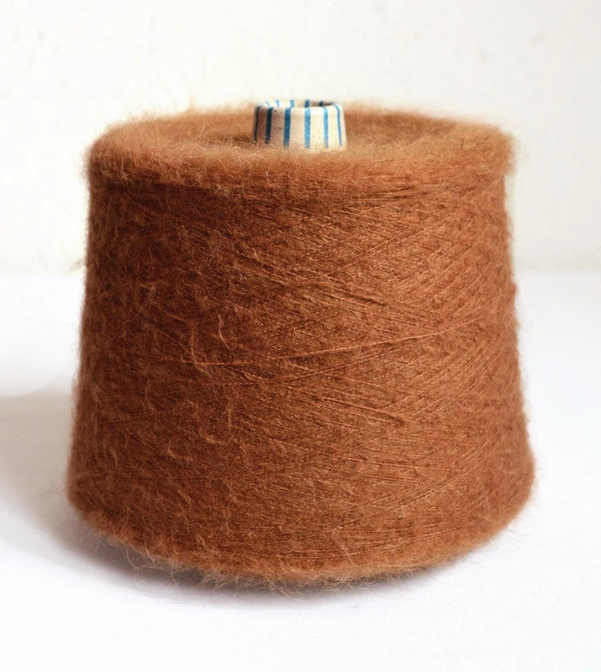 Hilos de tejer de lana de alpaca italiana, bolas o cono de 10,6 oz/300 gramos Foto 1 de 1