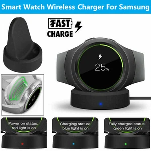 Cargador de base de base de carga inalámbrica para cargador de reloj inteligente Samsung Gear S2 S3 - Imagen 1 de 12