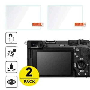 2PCS Sony Alpha A6700 A6300 A6400 A6000 Camera Tempered Glass Screen Protector - Picture 1 of 8