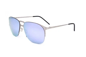 Italia Independent MOD 0211 I-THIN METAL SILVER 57/15/140 Men's Sunglasses - Picture 1 of 3