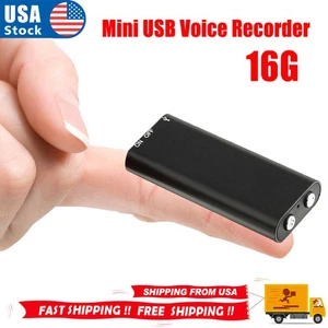 Lot Mini Spy Audio Recorder Voice Activated Office Listening Device 96Hours 16GB - Picture 1 of 11