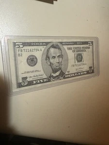 2003 A $5 Bill Note Currency New York 22 Yrs Old!๐ฅ๐ฅ๐ฅ - Picture 1 of 4
