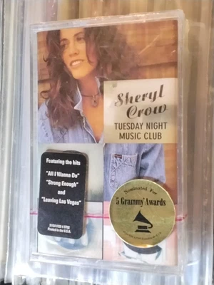 RARE SHERYL CROW TUESDAY NIGHT MUSIC CLUB 1993 CASSETTE USA HYPE STICKER SEALED - Image 1 of 4