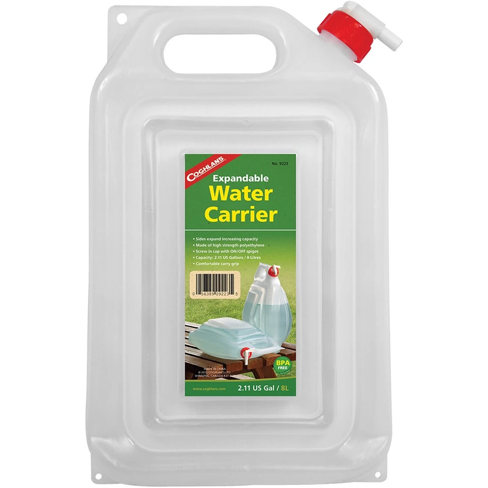 Coghlan's Expandable 2 Gallon Water Carrier 9223 14-1524