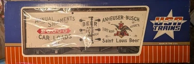 USA Trains R-1641 Anheuser Busch Beer Reefer G Scale   - Image 1 of 2