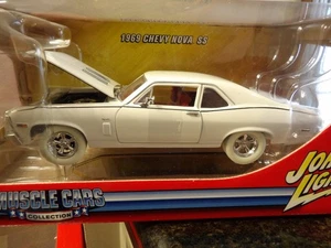 WHITE LIGHTNING 1969 CHEVY NOVA SS   2006 JOHNNY LIGHTNING    1:24 DIE-CAST - Picture 1 of 7