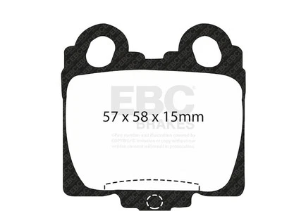 For 1998-2000 Lexus GS400 Brake Pad Set Rear EBC 87218PXYK 1999 - Image 1 of 4