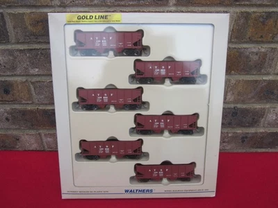 Walthers Gold Line HO 55 TON 2-Bay Hopper 6-Pack USRA SANTA FE Item# 932-971 NEW - Image 1 of 4