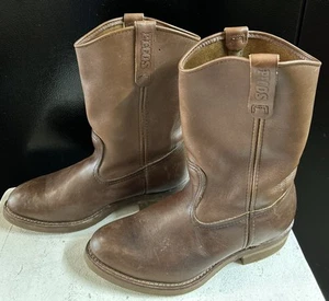 Red Wing Pecos Brown Leather Soft Toe Wellington Work Boots #1155 MEN'S 8 E3 - Picture 1 of 8