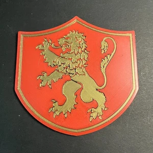 GoT House Lannister Sigil Coaster - 3D Printed - Picture 1 of 5