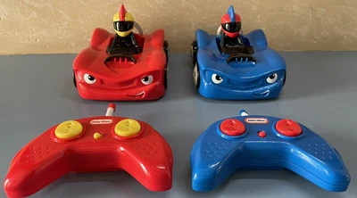 Little Tikes Remote Control Wheelz Race Cars Bumper Cars TESTED AND WORKS - Image 1 of 4