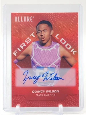 QUINCY Wilson 2025 UD ALLURE SE First Look 红色彩虹亲笔签名 Q3474 — 第 1/2 张图片