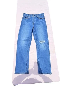 Levis Womens Jeans Size 30 Wedgie Straight Stretch Button Fly 5 Pocket Denim - Picture 1 of 8